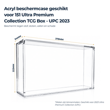Acryl Case geschikt voor 151 Ultra Premium Collection TCG Box - UPC 2023 - George Napoli TCG