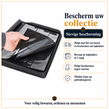 Luxe PU leren toploader map geschikt voor Pokémon-kaarten en trading card collecties