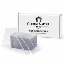 Toploaders geschikt voor TCG & Pokémon - kaarten - 50 - pack - 3" x 4" - Transparant - George Napoli TCG