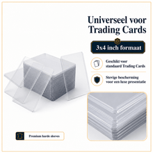 Toploaders geschikt voor TCG & Pokémon - kaarten - 50 - pack - 3" x 4" - Transparant - George Napoli TCG