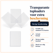 Toploaders geschikt voor TCG & Pokémon - kaarten - 50 - pack - 3" x 4" - Transparant - George Napoli TCG