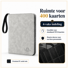 TCG Binder geschikt voor Pokémon kaarten - Grijs PU suède - 9 - Pocket indeling - 900 Kaarten - George Napoli TCG